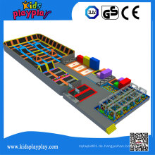 Kidsplayplay Commercial Trampoline Park mit vielen Spielen wie Ninja Course